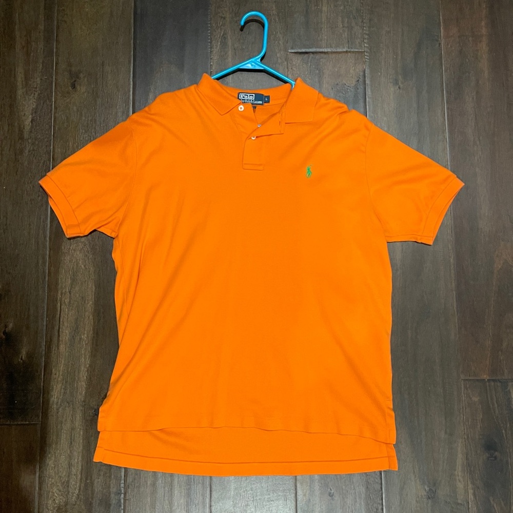 Ralph Lauren Polo Shirt Short Sleeve Orange Like New